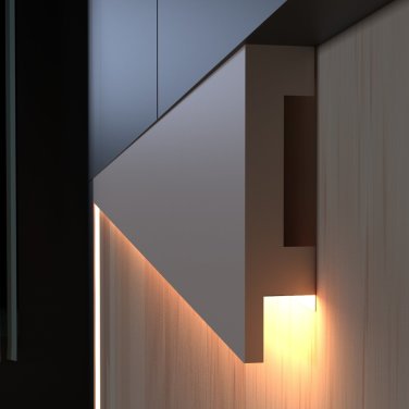 Фото товара Деревянные панели Workshop Молдинг для LED подсветки 80 мм